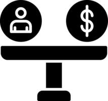 Balance Icon Design Symbol vector