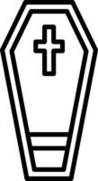 Coffin Icon Design Symbol vector