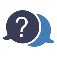 Query and help icon concept vector