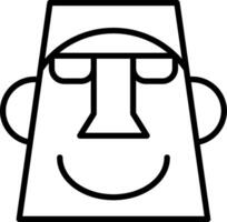 Moai Icon Design Symbol vector