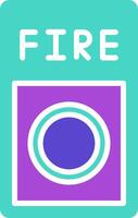 Fire Button Icon Design Symbol vector