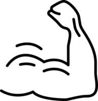 Arm Muscle Icon Design Symbol vector