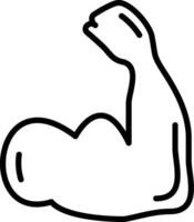 Muscle Icon Design Symbol vector