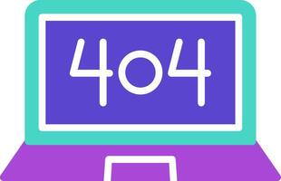 Error 404 Icon Design Symbol vector