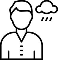 Depression Icon Design Symbol vector