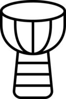 Djembe Icon Design Symbol vector