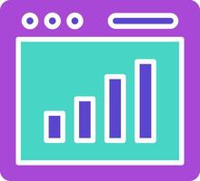 Bar Chart Icon Design Symbol vector