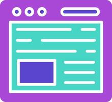Browser Icon Design Symbol vector