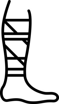 Splint Icon Design Symbol
