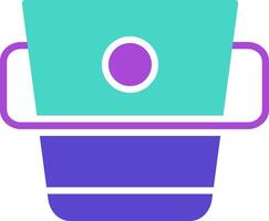 Water Bucket Icon Design Symbol vector