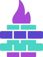 Flame Icon Design Symbol vector