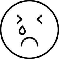 Crying Icon Design Symbol vector