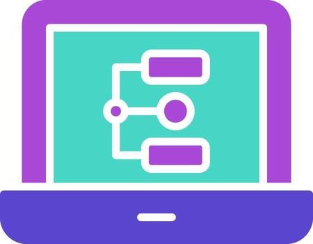 Workflow Icon Design Symbol vector