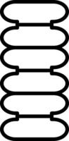 Spine Icon Design Symbol vector