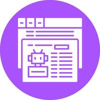 Robotstxt Icon Design Symbol vector