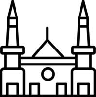 Chartres Cathedral Icon Design Symbol vector