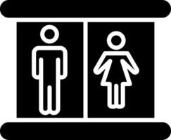 Lavatory Icon Design Symbol vector