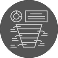 Funnel chart Icon Design Symbol vector