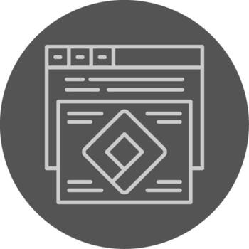 Attribution modeling Icon Design Symbol vector