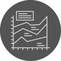 Area chart Icon Design Symbol vector