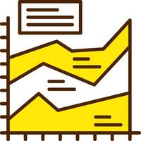 Area chart Icon Design Symbol vector