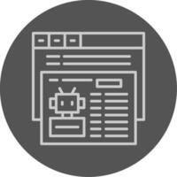 Robotstxt Icon Design Symbol vector