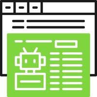 Robotstxt Icon Design Symbol vector