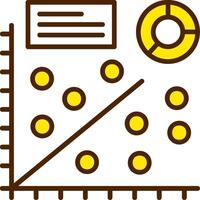 Scatter plot Icon Design Symbol vector