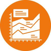 Area chart Icon Design Symbol vector