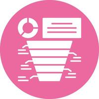Funnel chart Icon Design Symbol vector