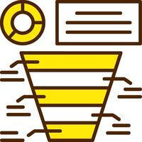 Funnel chart Icon Design Symbol vector