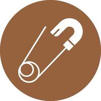 Safety pin Icon Design vector