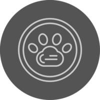 Pet pawprint Icon Design vector