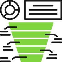Funnel chart Icon Design Symbol vector