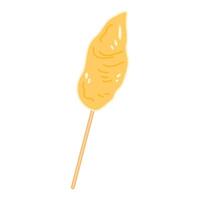Telur Gulung, Rolled Egg with Skewers vector