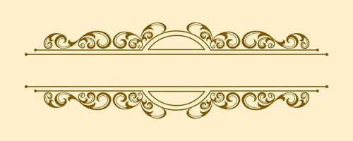 Frames and Plaques of Classic Style vector