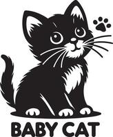Beautiful Cat Silhouette for Phone Cases, Sleek Cat Figure for Stationery, Cat in Walking Pose Silhouette for Stickers. vector