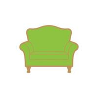 Cartoon soft furniture icon. vector