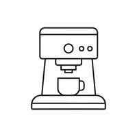 coffee machine outline. vector