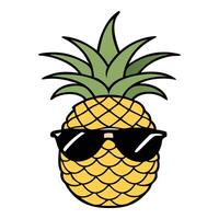 Cool Pineapple Vibes vector