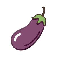 Glossy Eggplant Design vector