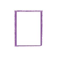 a rectangular frame with a purple outline. The frame has a slightly textured or brush-stroke appearance, giving it a hand-drawn or artistic look. vector