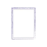a rectangular frame with a layered design. The outer border is a soft lavender color, characterized by a slightly textured, brushstroke effect. vector
