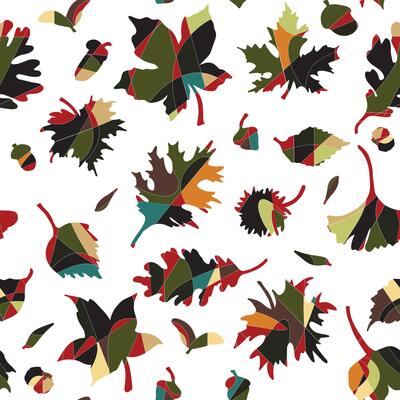 autumn leaves fabric