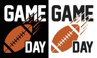 Game Day Typography Design For Rugby vector