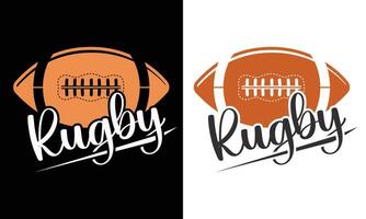 Rugby Typography Wall Canvas Design vector