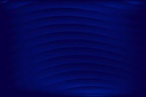 Abstract dark blue wavy background with depth and dimension. vector