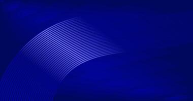 Abstract blue background with curved lines. vector