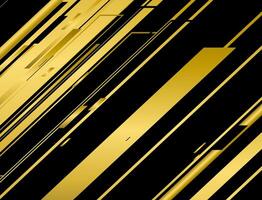 Golden lines on black background vector