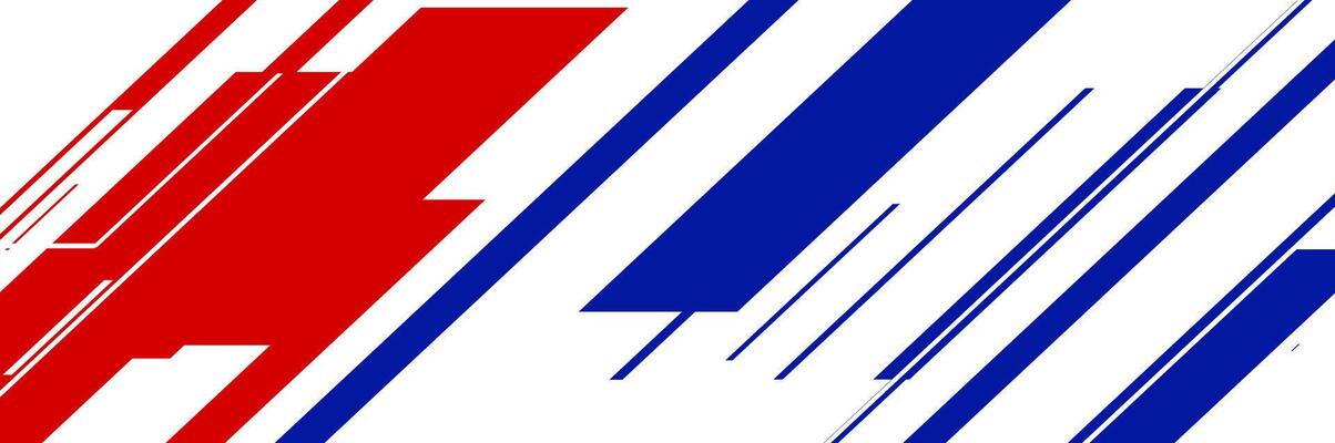 A red, white and blue striped background